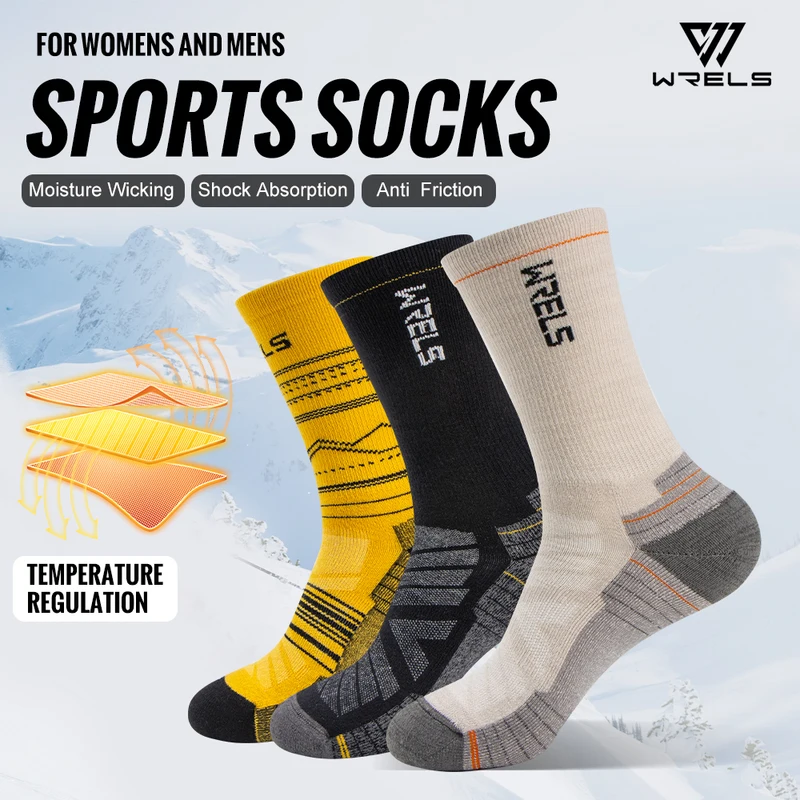 WRELS Merino Wool Socks Hiking Running