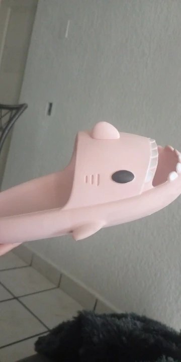 Summer Home Women Shark Slippers Anti-skid EVA Solid Color Couple Parents Outdoor Cool Indoor Household Funny Shoes photo review