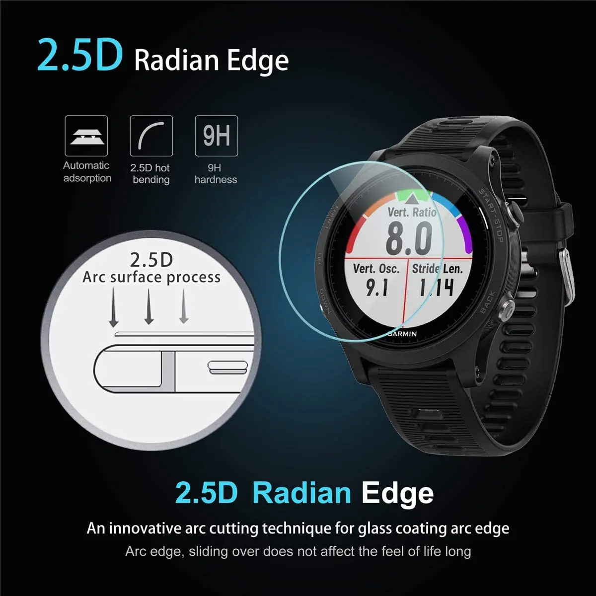 Tempered Glass for Smart Watch Smartwatch Screen Protector Film Diameter 32MM 33MM 34MM 35MM 36MM 37MM 38MM 39MM 40MM 41MM 42MM