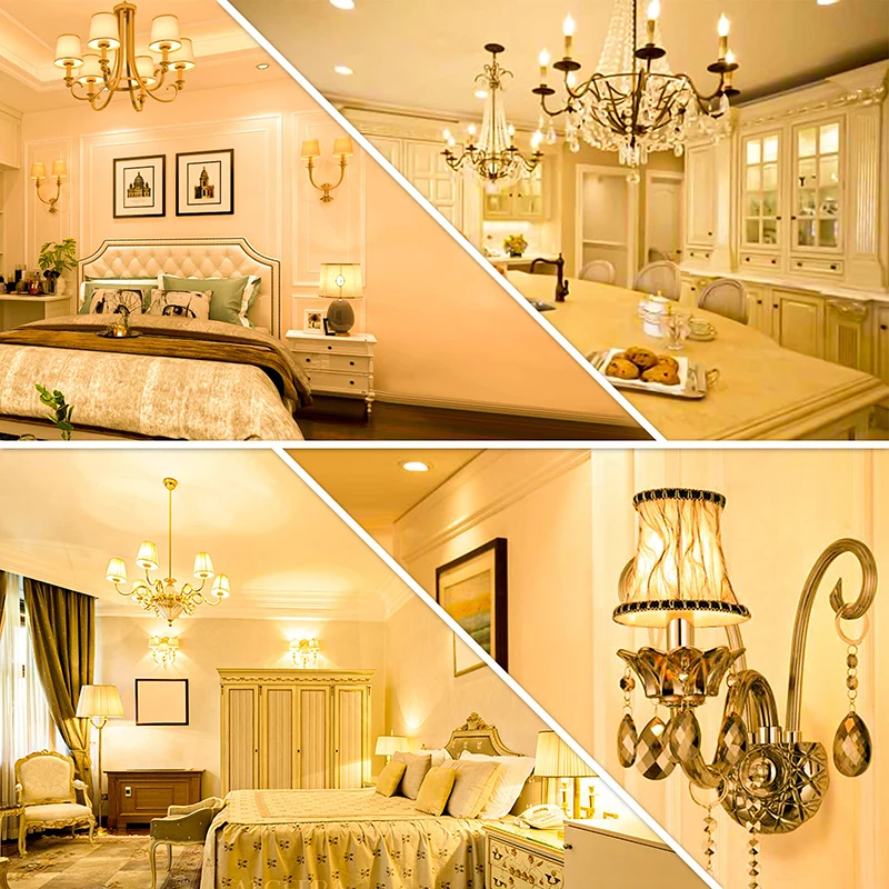 6Pcs  led Light bulb E14 E27 LED Lamp Indoor Warm Cold White Light 3W 6W 9W 12W 15W 220V LED Candle Bulb Home Decor Chandelier