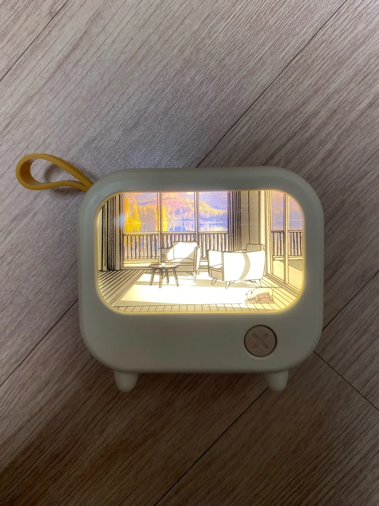 TV Painting Night Light, customer photo