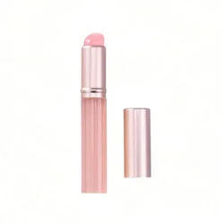 Jelly Pink Silicone Nail Art Brush for Mirror Powder and Manicure Applications (1pcs)