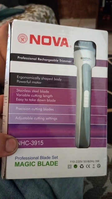 Máquininha De Cortar Cabelo e/ou Barbeador Portátil Aparador Barba 3915 bivolt Recarregável-ENVIO IMEDIATO PARA TODO BRASIL photo review