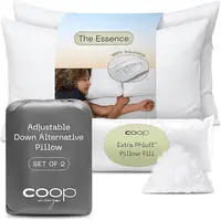 Queen Size Down Alternative Pillow Set of 2 - Adjustable Luxury Hotel-Quality Pillows for All Sleep Positions 1
