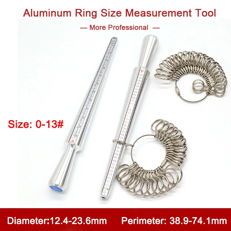 

1Pcs Aluminum Ring Size Measurement Tool for Wrist Finger Hand Circumference Size Measurement Rring Finger Ring Size Ruler Rod