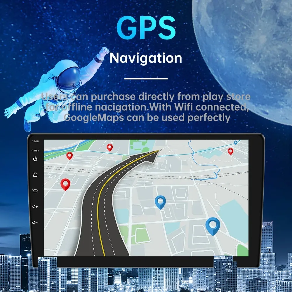 

Автомагнитола на Android 11, универсальная мультимедийная система на Android, с 7/9/10 "GPS, Wi-Fi, 32 ГБ, для Hyundai, Nissan, Toyota, Kia, типоразмер 2 Din