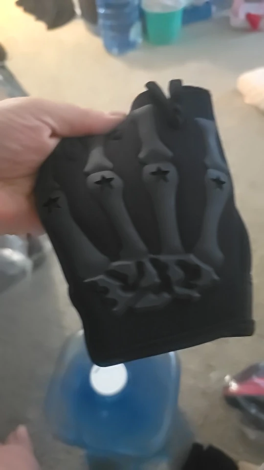 Riding Fingerless Gloves Non-slip Half Finger Gloves for Motorcycle Cycling photo review