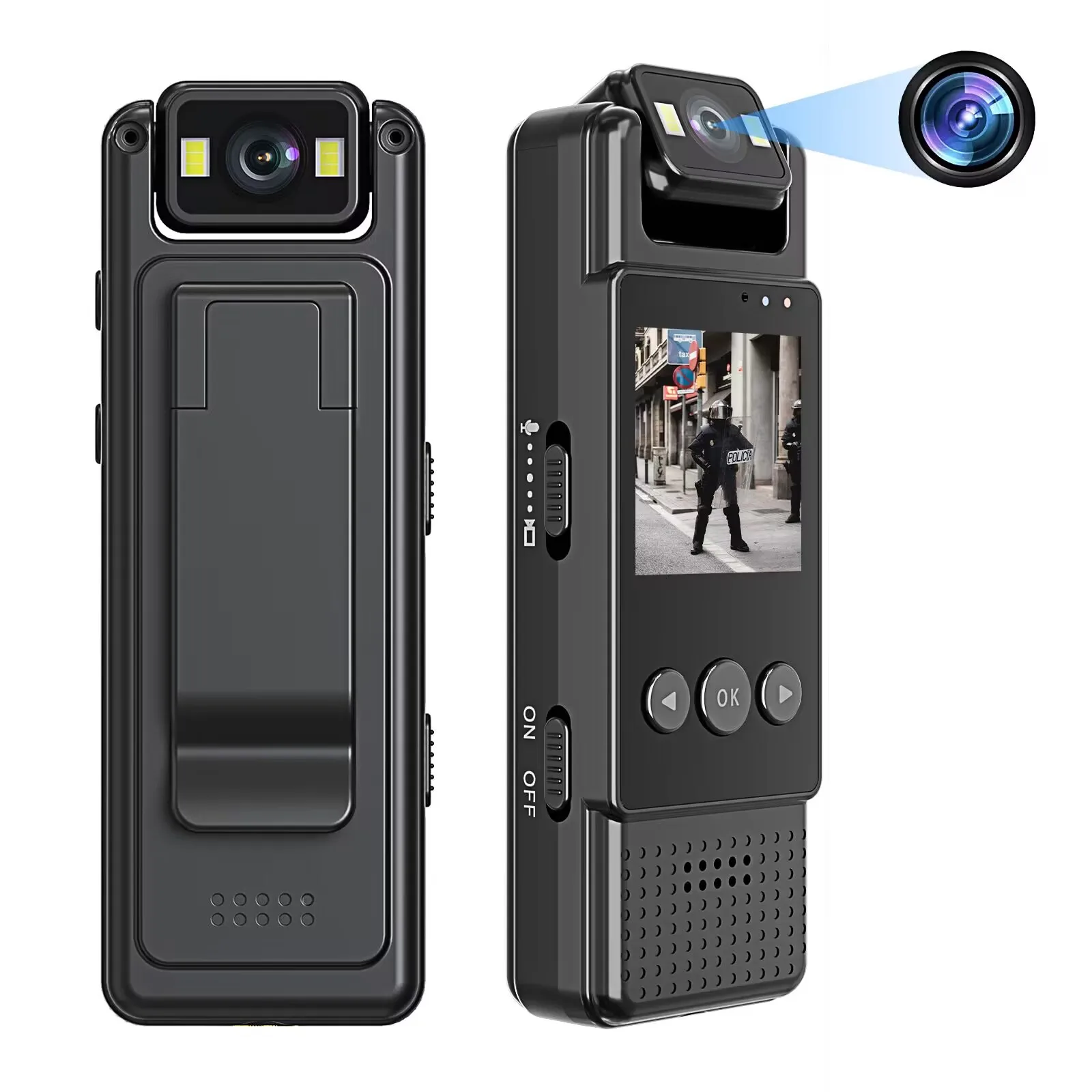 WiFi Mini Camera Portable Outdoor Sports DV Recorder 4K HD Camera WiFi Meeting Recording Outdoor Pet DVR Camcorder