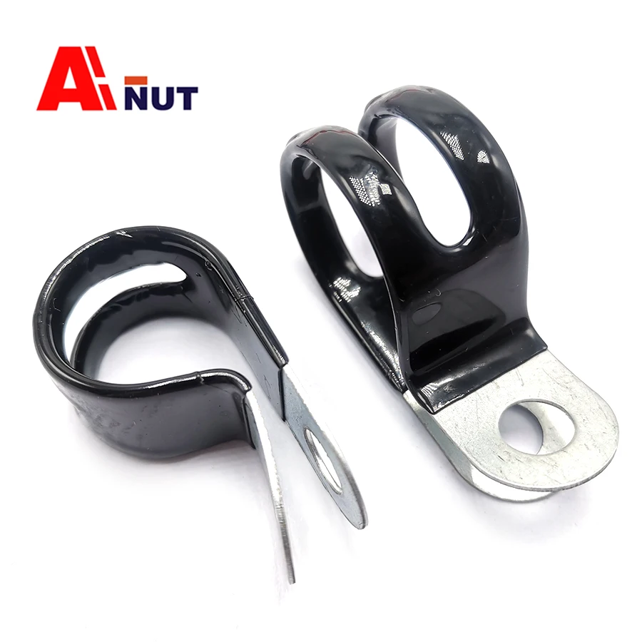 P-clip Braçadeira de Mangueira com Grande Hole Braçadeira de Borracha Mergulhada C047