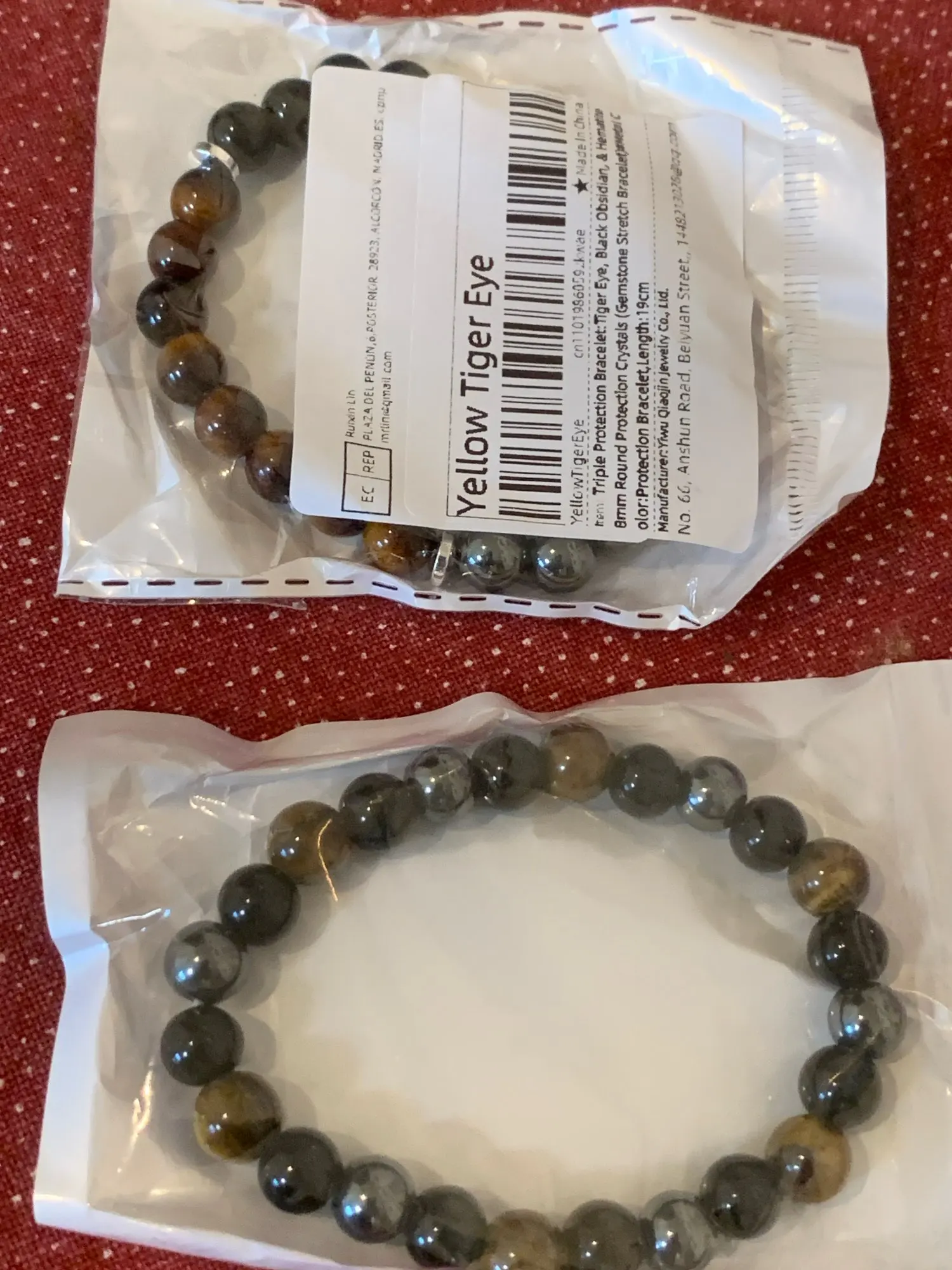 Triple Protection Bracelet: Tiger’s Eye, Obsidian & Hematite photo review