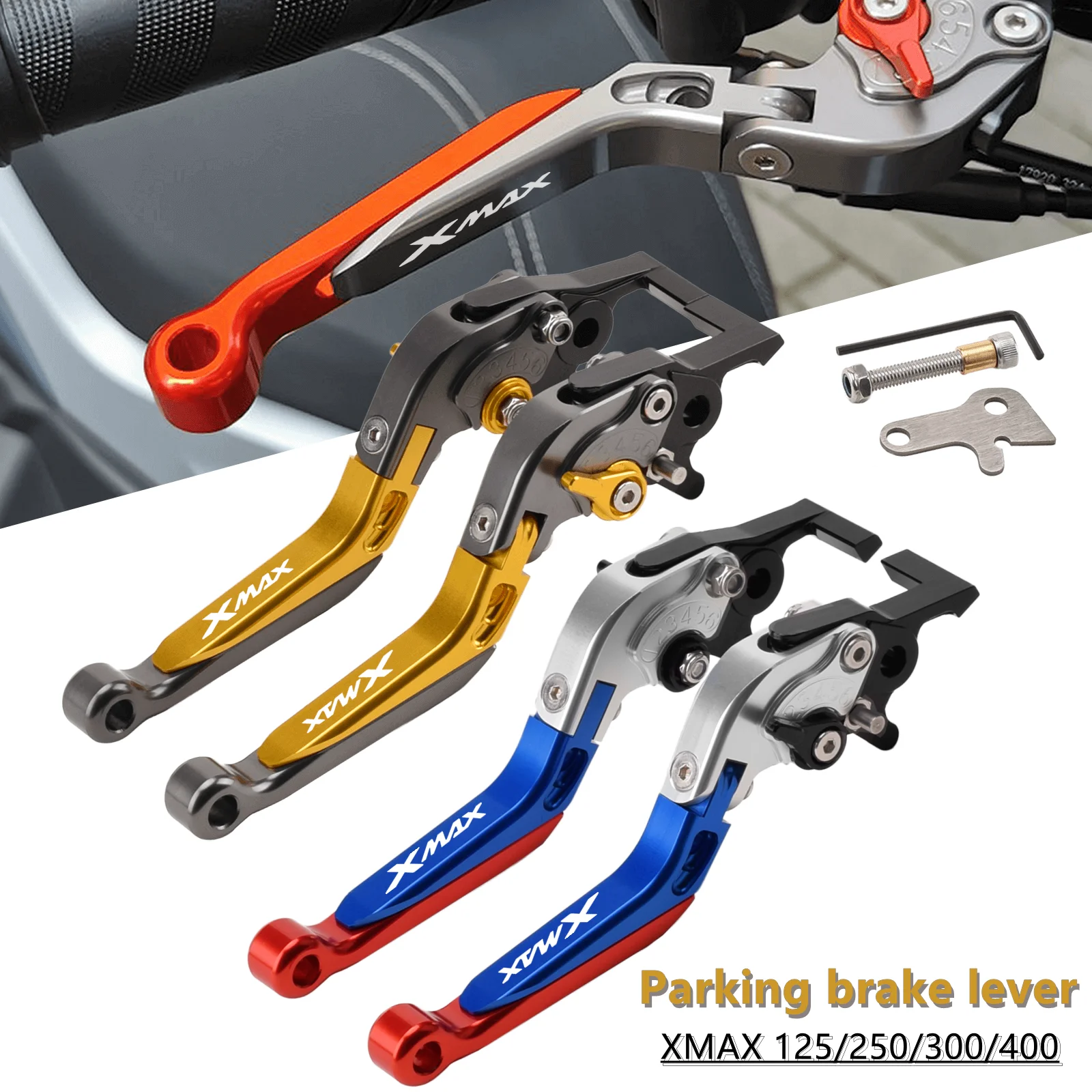 Motorcycle Accessories Parking Handle Clutch Brake Lever With Parking