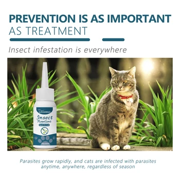 Natural formula ingredients in flea and tick drops