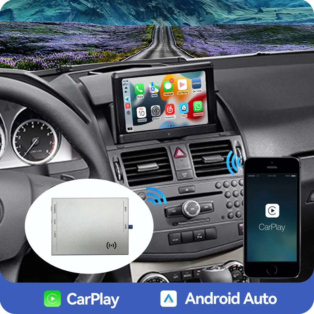 CクラスW204 NTG4.0 CarPlayボックス EクラスW212 GLK X204 CLS W218 