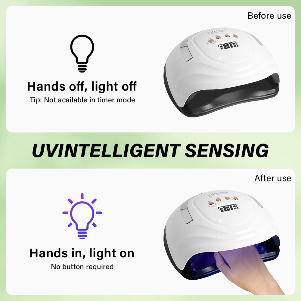 Nail Art Tools Nail Dryer Lamp 81 LEDs Professional UV LED Nail Dryer Lamp For Nails Gel Polish Dryer UV Light Nail Art Accessories Fast Curing Gel Toe Nails