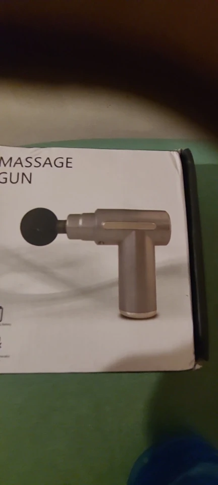 massage gun with 4 interchangeable massage heads for relaxing back and whole body massage tools, plantar fasciitis and arch pain relief, foot and leg muscle relaxation photo review