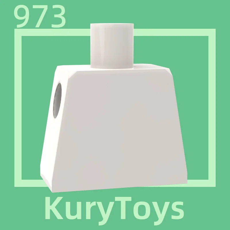 973용 Kury Toys DIY MOC  신체 부위 몸통 일반용 10개 빌딩 블록 부품