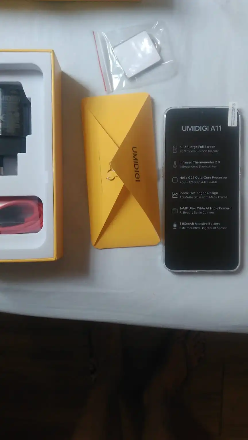 UMIDIGI A11 Global Version Android 11 Cellphone 64GB/128GB Helio G25 Smartphone 6.53"16MP AI Triple Camera HD+ 5150mAh Mobile