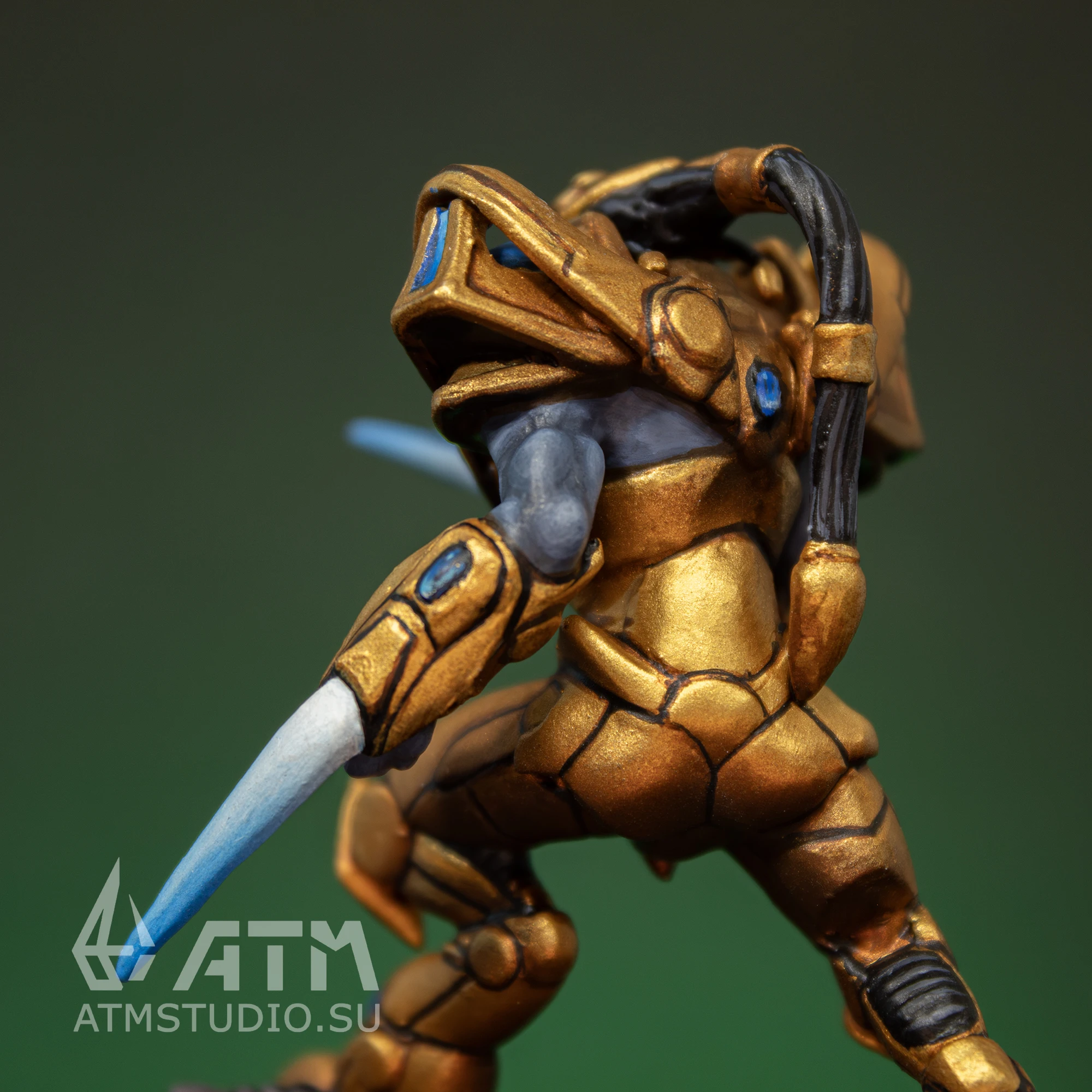 Protoss zealot de starcraft metal miniatura escala 1/32