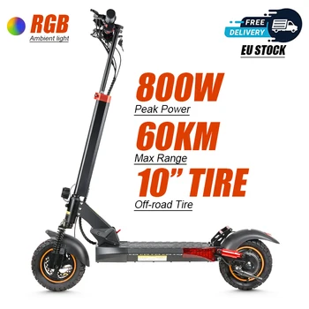 Monopattino Elettrico Pieghevole MANKEEL 8.5/10 Pollici: 800W/350W, 30/45km/h, Autonomia 35/60km, Luci RGB, Indicatori, USB Per adulti/adolescenti: regalo