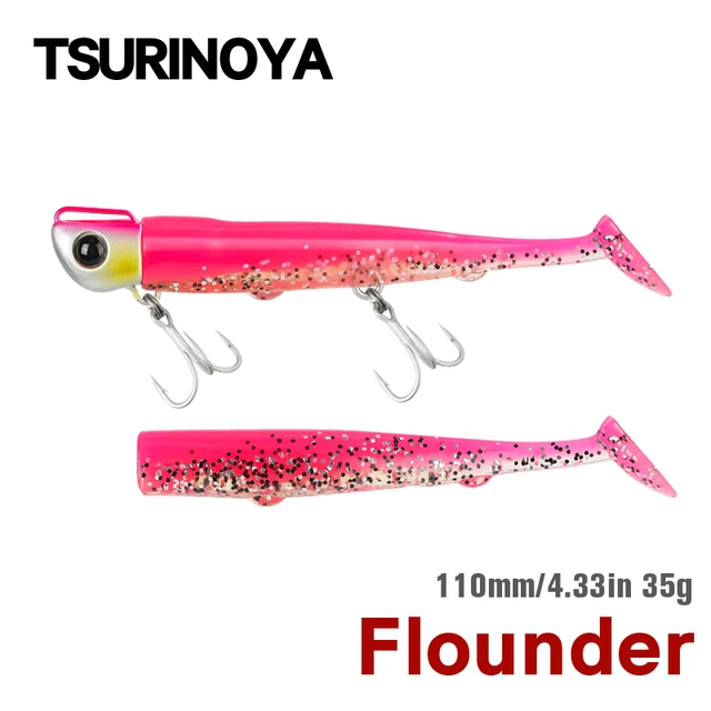 TSURINOYA T Tail Soft Worm 110mm 35g Ultra Long Casting Fishing