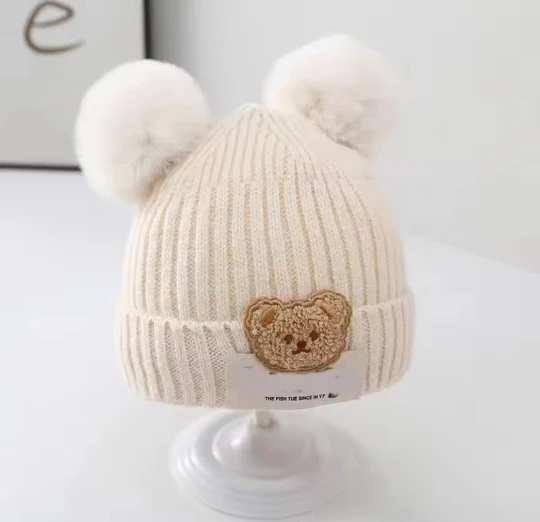 Cute Bear Ear Protection Hat photo review