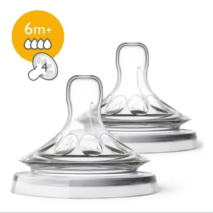 4 Tetinas De Biberones De Bebe Naturl 6meses Chupetes