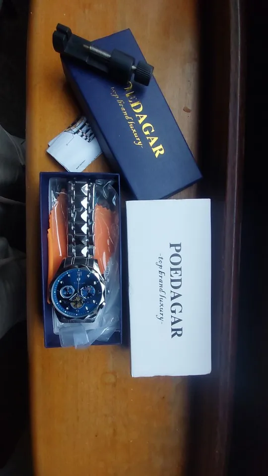 POEDAGAR Luxury Men's Quartz Watch photo review