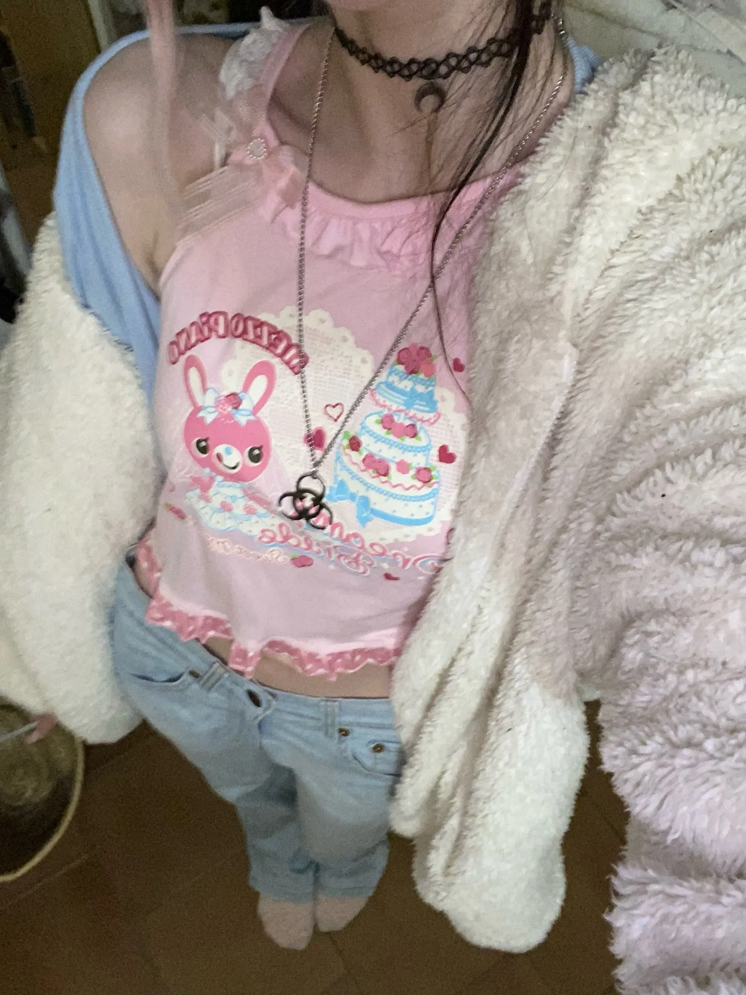 Pink Mezzo Piano Tank Top - Cutecore Aesthetic photo review