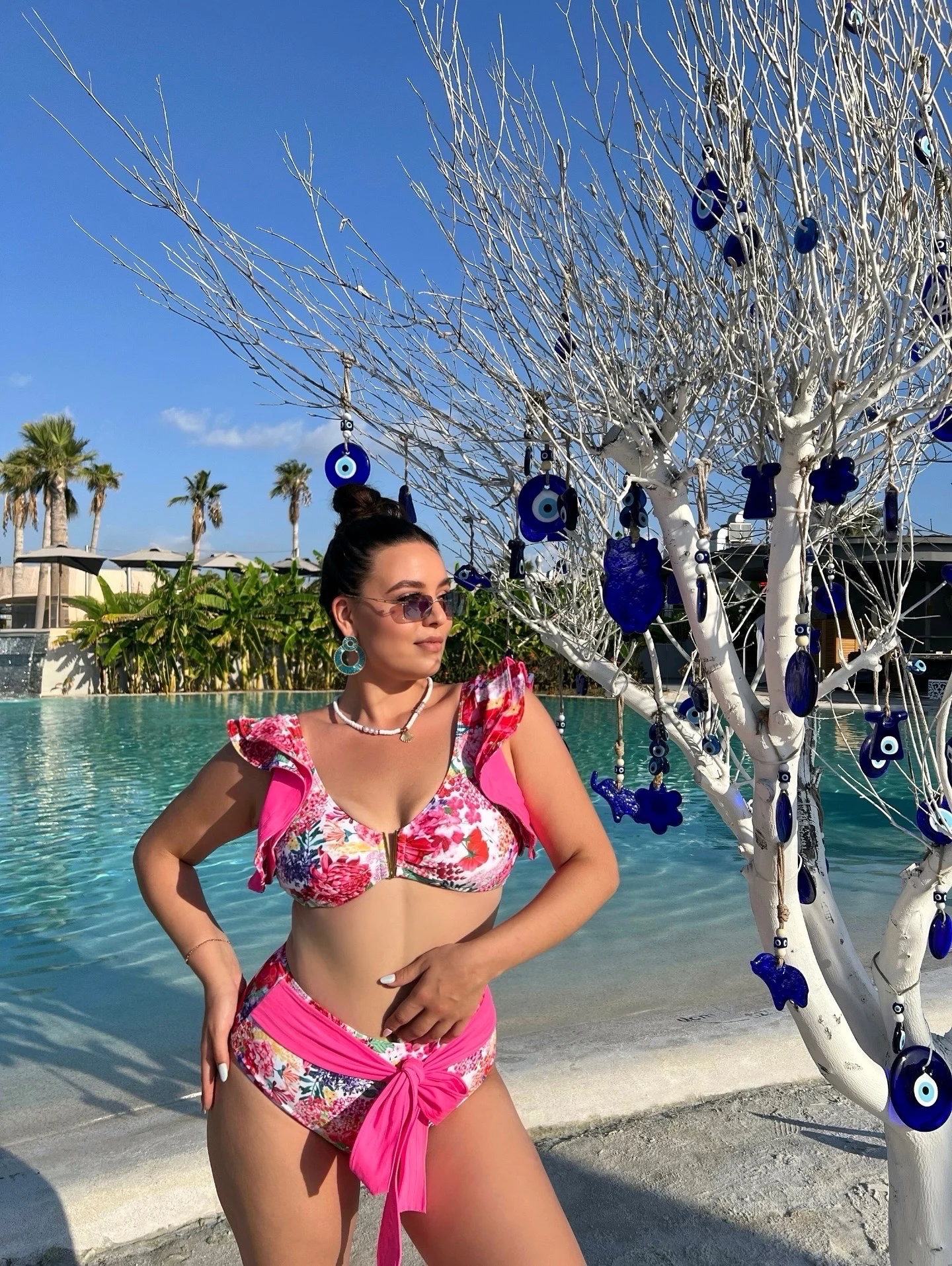 Two-Pieces Women Floral 2025 Push-Up Padded Bra Ruffles Bandage Bikini Set Swimsuit Swimwear Bathing Suit Beachwear Biquini photo review