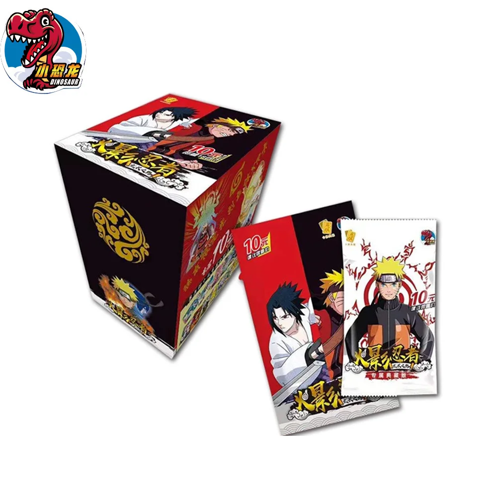 

little Dino Naruto Collection Cards Sp Ssr Graded Booster Box Sasuke Gifts For Birthday Children Trading Cards Box Party Games