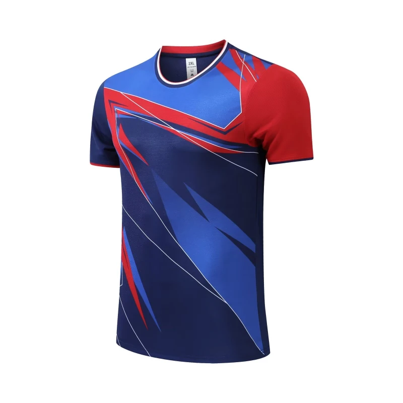 Korea New Tennis Shirt Women And Man Golf Short Sleeve Jersey Badminton Clothes Table Tennis Clothes Sportswear Can Custom
