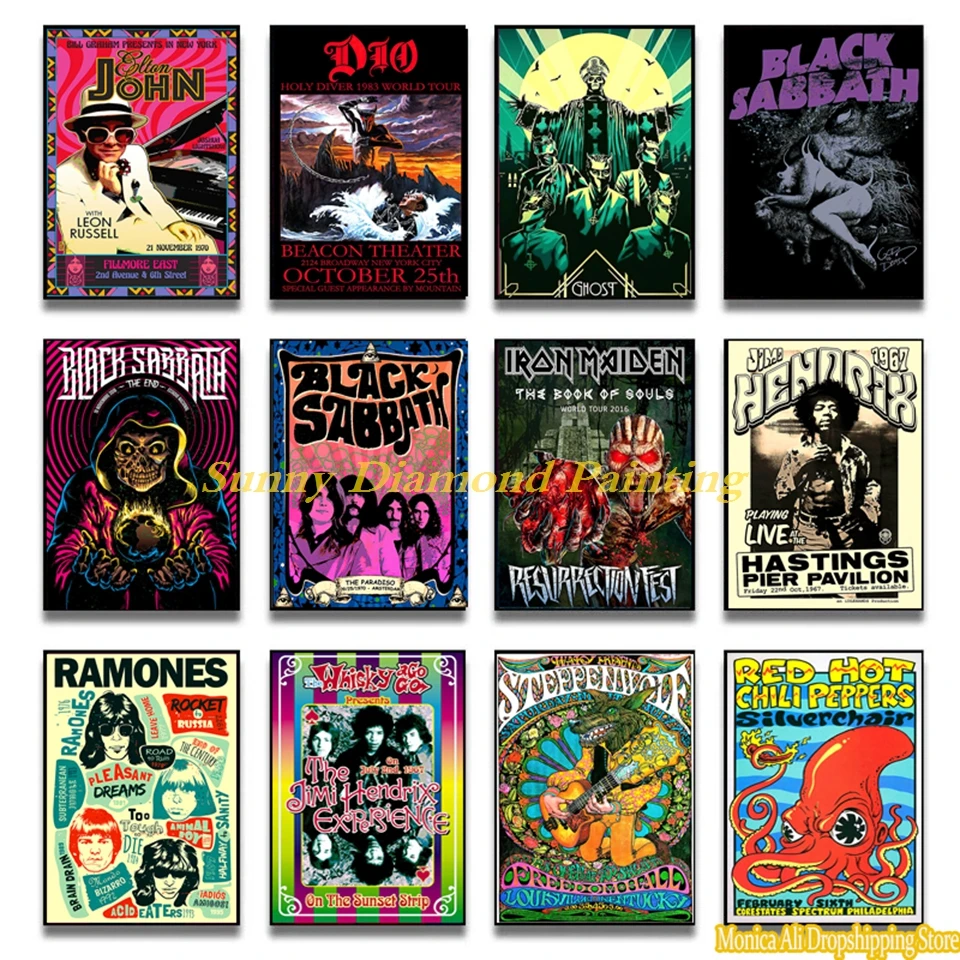 

Алмазная картина «Северный морской рок-браслет» 5D «сделай сам», новинка 70-х, музыкальная звезда, клуб, полный набор для вышивки крестиком, стразы, мозаичные подарки