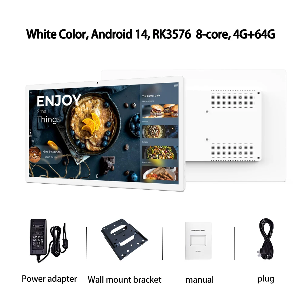 24インチ Android 14 壁掛けタブレット 8G+128G マルチメディア