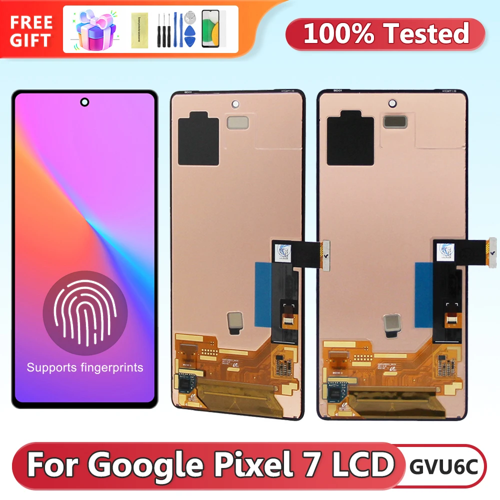 

Дисплей AMOLED Pixel 7 для Google Pixel 7 GVU6C GQML3 GO3Z5, ЖК-дисплей, цифровой сенсорный экран в сборе, замена