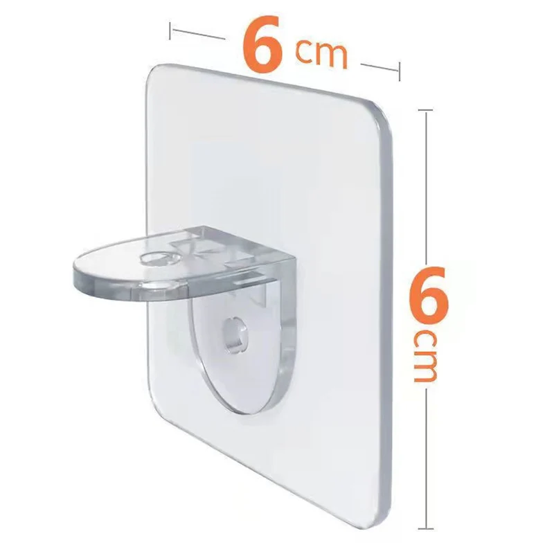 Shelf bracket adhesive nail self-adhesive wardrobe shelf bracket clip wall hanging bracket partition non punching strong bracket 6