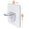 Shelf bracket adhesive nail self-adhesive wardrobe shelf bracket clip wall hanging bracket partition non punching strong bracket 6
