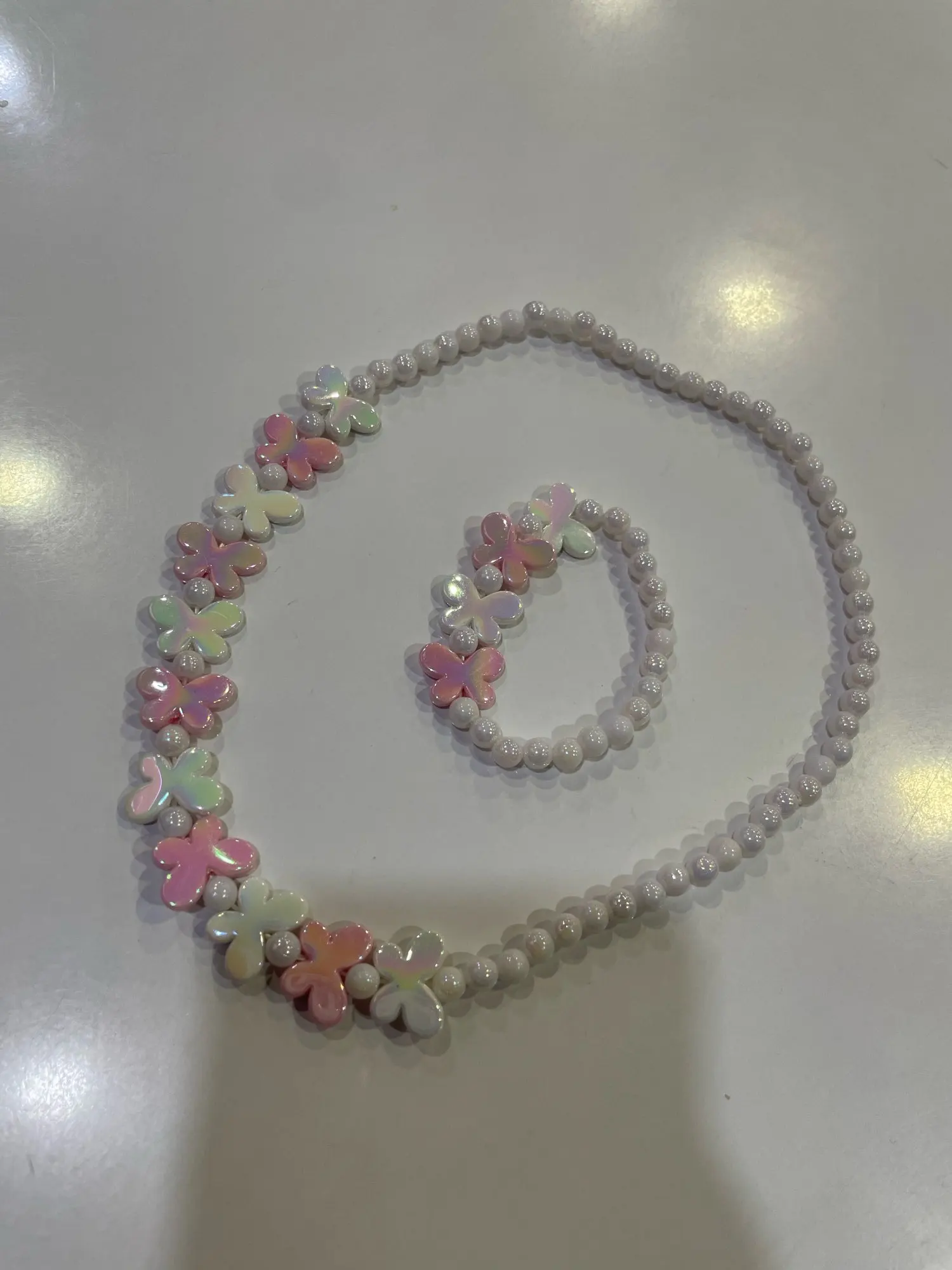 Butterfly Beaded Long Necklace photo review