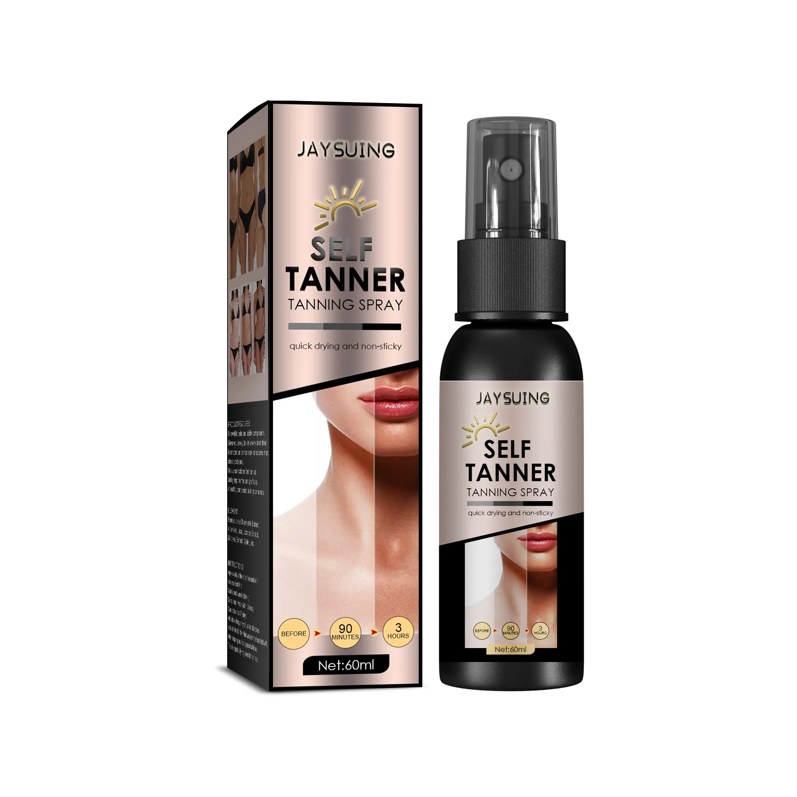 Self Tanning Spray Accelerator Bronze Sunless Natural Bronzing Solarium Tanning Long Lasting Nourish Fake Tan Self Tanner Spray
