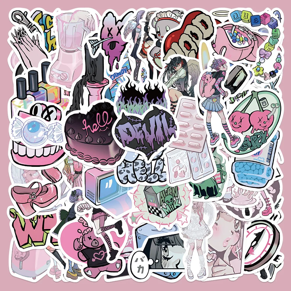 

10/30/60PCS Cute Domi Stickers for Girls Waterproof DIY Laptop Phone Luggage Notebook Fridge Kawaii Sticker Toy Graffiti Decals