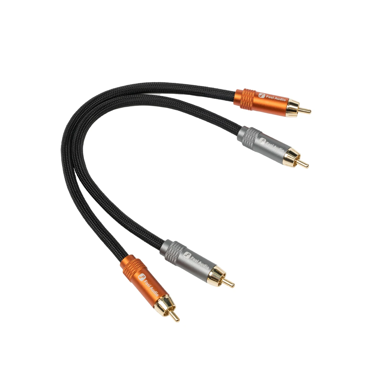 Fosi Audio Brand Nylon Braided Hi-Fi Speaker Cable Wire with Gold-Plated Banana Tip Plugs - 1.8m*2/0.3m*2 — view 4