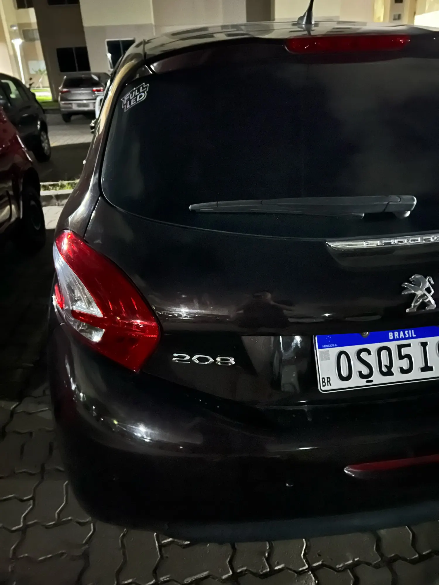 Ethmuntha Lot De 2 Autocollants Noirs Pour Coffre Arrière De Peugeot