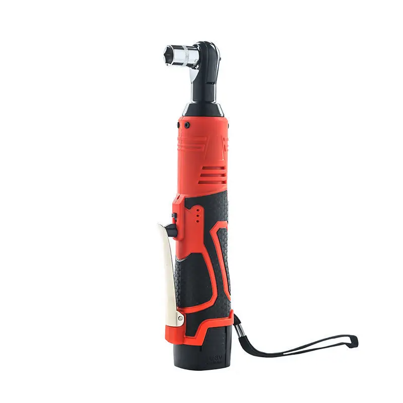 12V Electric Wrench Screwdriver 3/8 Cordless Ratchet Wrench Scaffolding Right Angle Wrench Power Tool Maximum Torque 65N.m 2