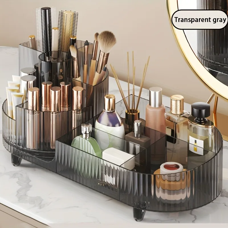 360°Rotating Makeup Organizer Makeup Brush Holder Cosmetic Storage Box Makeup Storage Organizer Pencil Holder Lipstick Organizer 2