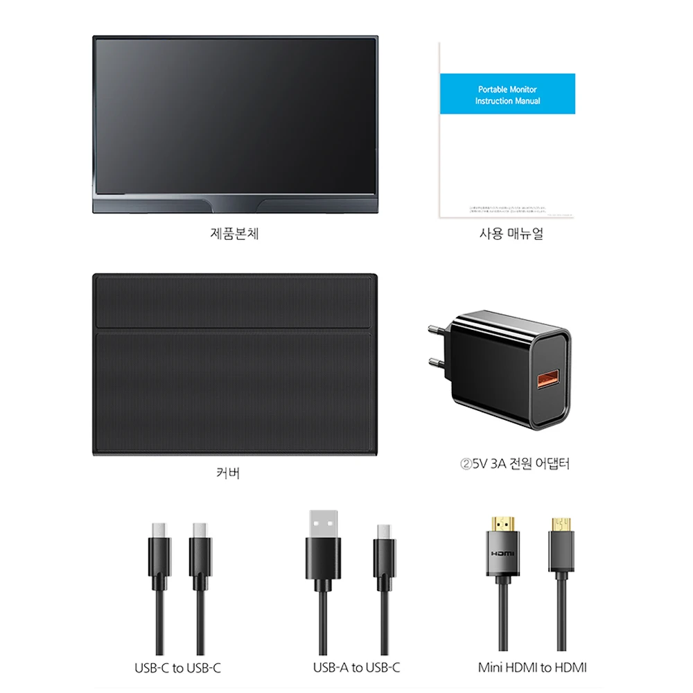 Cdisplay 15.6ġ ޴ 1080P  ޴ Ʈ  15.6ġ FHD HDMI   IPS г Ŀ  ޴  ޴   ʱ ̷