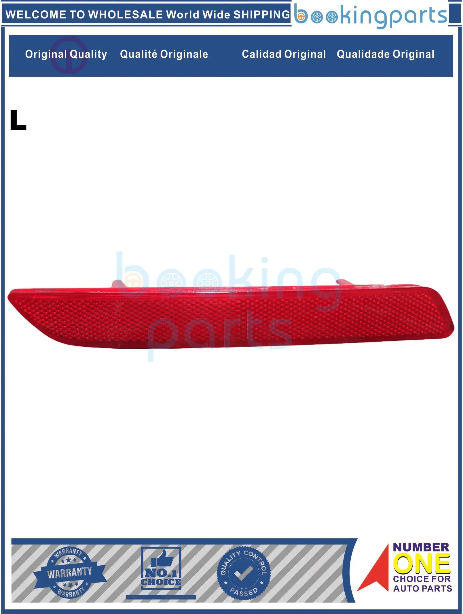 REF5A257(L),33555-SEA-013,33555SEA013 Reflector For HONDA ACCORD VII (CL) 02-08 JAPAN