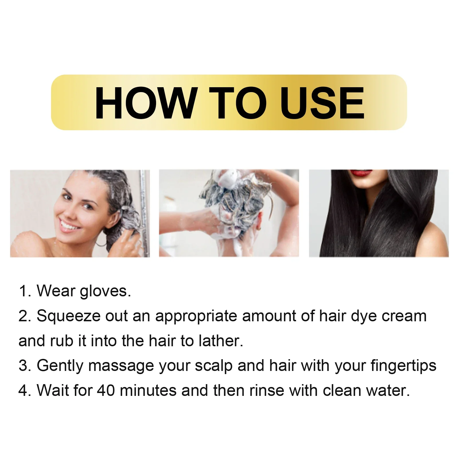 EELHOE Bubble Hair Dye Foam Fast Cover White Hair Grey Dye Shampoo Scalp Nourishing Color Shampoo Natural Plant 10PCS hair care products