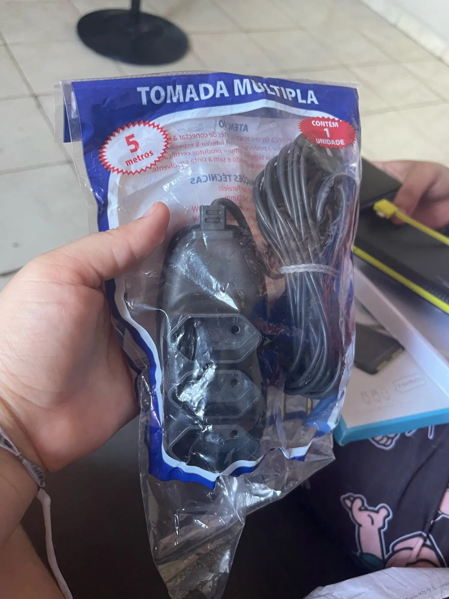 Extensão elétrica 3 Tomadas Compacta Atacado vários tamanhos photo review