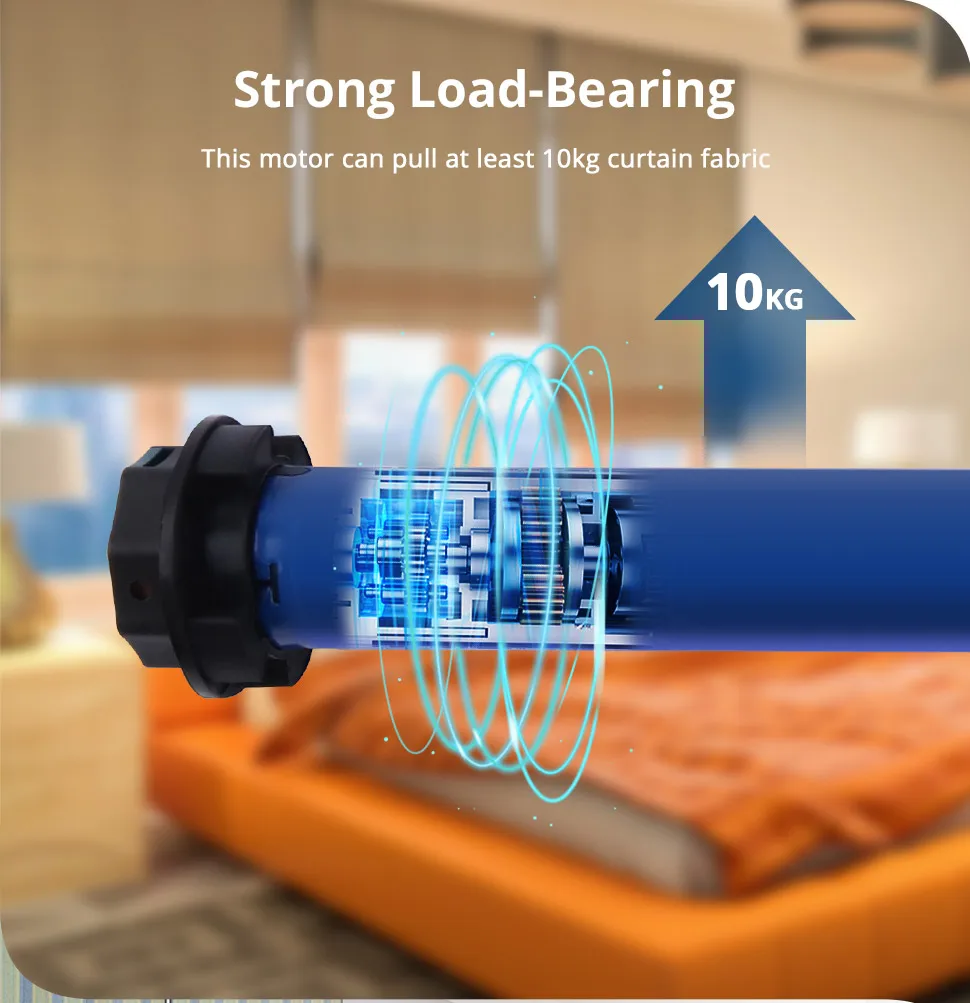 persianas tubulares, tubo de 38mm, vida inteligente,