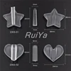 Nail Metal Frame Slice Sparkle Curve Mold Shaping Tool Clear Silicone Heart Shape Stick Stud Lamination Manicure Nail Art Tools 2