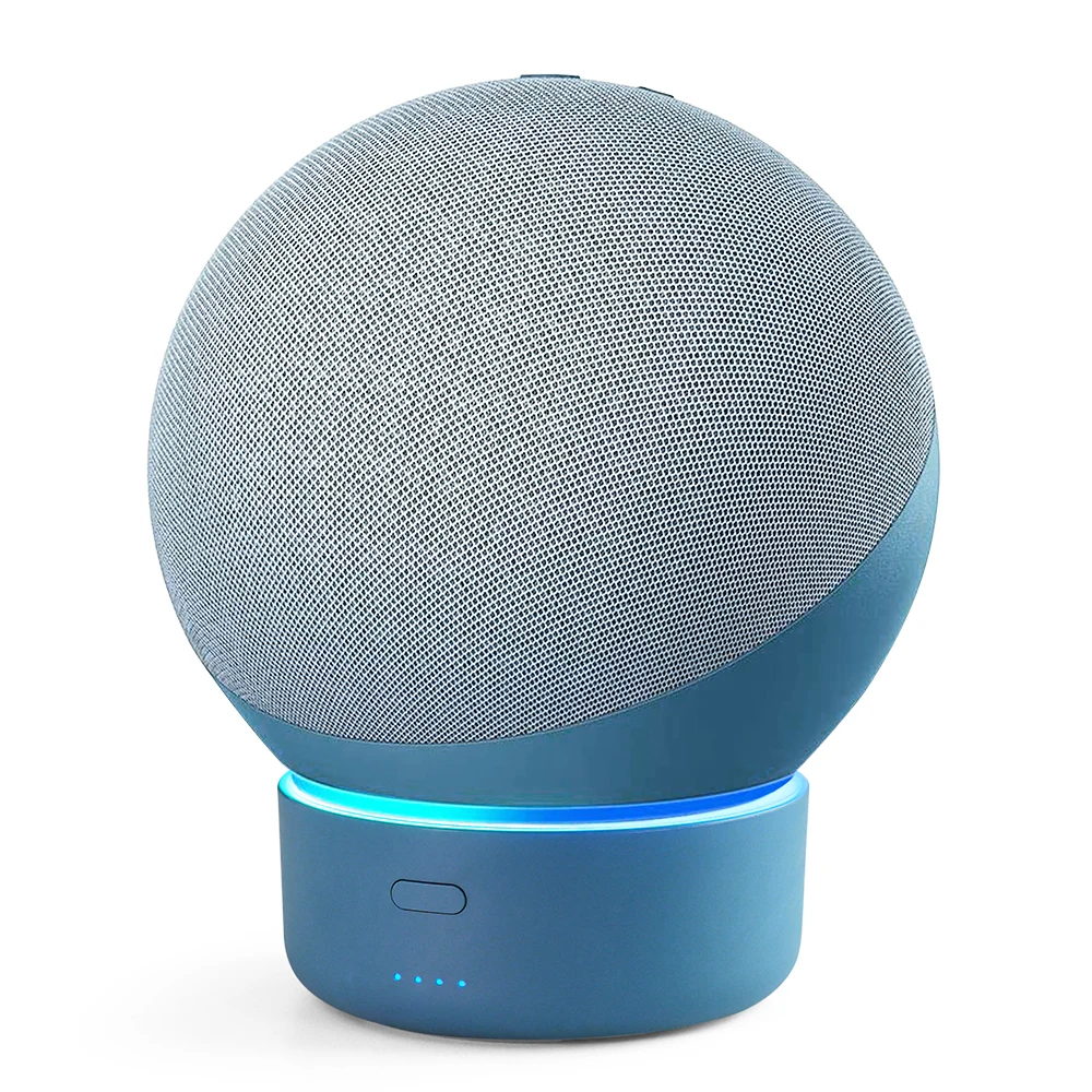 Ggmm E4 Base Batteria Da 10000Mah Per La Nuovissima Echo (4A Generazione) Amazon Alexa Speaker Power Bank Portatile Per Supporto A 4 Supporti Echo 4 E